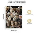 thumbnail image 2 of ARISTURING Cat Flower Pictures Wall Art Rustic Cat Butterfly Wall Decor Cat Floral Pictures Farmhouse Canvas Painting Framed Artwork for Bedroom Bathroom Living Room, 2 of 5