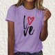 thumbnail image 2 of Tops Cortos para Mujeres Casual de Moda Impreso Cuello Redondo, Camiseta de Manga Corta para el Uso Diario, Fiesta Y Cómodo, 2 of 4