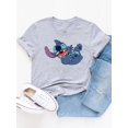 thumbnail image 1 of Disney-Camiseta de manga corta con estampado de dibujos animados para mujer, ropa con estampado de Love de los 90, moda musical, 1 of 1