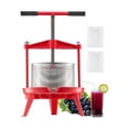 thumbnail image 1 of VEVOR Prensa de vino de frutas de 2,38 galones/9 l, cesta de acero inoxidable con estructura triangular y travesaño, exprimidor manual, prensa para hacer tintura de sidra, 1 of 9