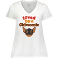 thumbnail image 3 of Inktastic Chiweenie Dog Gift Women's Plus Size V-Neck T-Shirt, 3 of 5