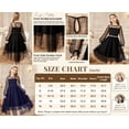 thumbnail image 7 of Oudiya Girls Dresses Contrast Mesh Long Sleeve Twirly High Low Birthday Party Formal Dress, 7 of 7