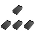 thumbnail image 2 of 4 almohadillas para muebles, elevadores de patas para muebles, resistentes a los golpes y para camas. Negro, 2 of 9