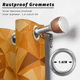 thumbnail image 2 of Outdoor Curtains for Patio Waterproof, Orange Geometric Outdoor Privacy Panels Grommet, Modern Luxury Aesthetic Abstract Motifs Blackout Outside Curtains for Porch/Cabana 54"x95", 1 Panel, 2 of 8