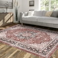 thumbnail image 4 of CAROMIO Vintage Rug Traditional Rugs Stain Resistant Rug Bohemian Area Rug for Living Room Bedroom Dining Home Office, 8' x 10' Red, 4 of 6