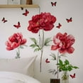 thumbnail image 4 of XIBUFE 2026 New Teen Girl Room Decor Red Floral Wall Stickers Decorative Living Room Bedroom Background Wall Stickers Office Decor for Women for Bedroom,Living Room,Study,Dormitory., 4 of 7