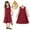 Red, variant on AJZIOJIRO Fall & Winter Warm Dress for Baby Girls Thick Lining Padded Long Sleeve Jumpsuit Baby Kids Girl Skirt