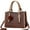 Brown, variant on Leather Purse and Handbag for Women Ladies Large Work Shoulder Bags Top Handle Satchel