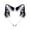 A001- Black, variant on Halloween Party Supplies, Thick Black Headband, Tiger for Student, Kitten Halloween, 8X8 Inch Faux Furry Striped Animal Ears Headband for Dress Up
