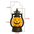 thumbnail image 3 of CNKOO Halloween Classic Pumpkin Lantern with Portable Handle Durable Holiday Props Retro Design Soft Lighting, 3 of 8