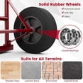 thumbnail image 5 of Biotree Hand Truck 660 lbs Capacity Sack Truck Dolly with 10 Inch Wheels and Foldable Toe Plate, Red, 5 of 9
