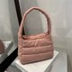 thumbnail image 3 of Bolso Con Asa Superior Hinchado Mano para Mujer Bolsos Color Sólido, 3 of 9