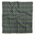thumbnail image 1 of Bimba Black Vector Design Damask Printed Pure Silk Scarf For Hair Neck Head Bandanas For Women 40 x 80 Inches, 1 of 6