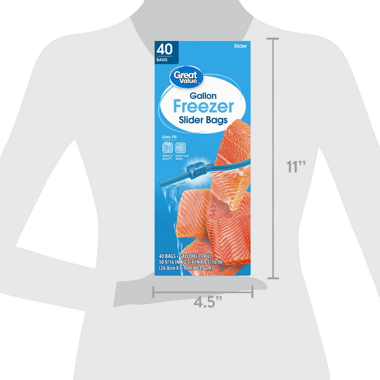 Buy Vicy Zipper Slider Freezer Bag Gallon 26.8 x 27.9 cm x10 in Nigeria, Freezer & Sandwich Bags