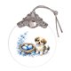 thumbnail image 4 of Uuiauoio Glass Easter Ornament 2D Flat Pendant with Bunny Egg Designs for Tree Gift Basket Filler Holiday Party Decorations Keepsake, 4 of 5