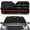 American Honoring Firefighter Flags, variant on Uorisanigo Retro American Flag Car Shade Cover Blocks Sun Front Windshield Sun Shade Car Accessiores Car Windshield Sun Shade Reflector Sunshade Easy to Install for Most Cars