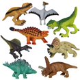 thumbnail image 1 of 8 Pcs/set Dinosaur Toy Set Plastic Dinosaur Model Action Figures Gift for Boys, 1 of 6