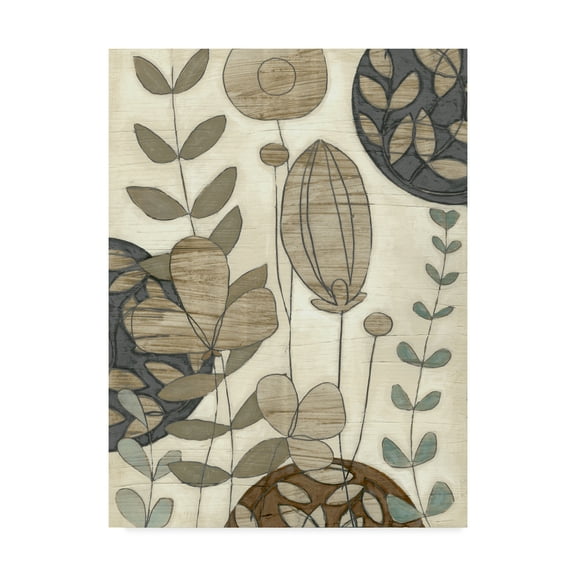 Trademark Fine Art 'Garden Contours I' Canvas Art by June Erica Vess