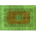 thumbnail image 1 of Ahgly Company Indoor Rectangle Medallion Green Traditional Area Rugs, 7' x 10', 1 of 1