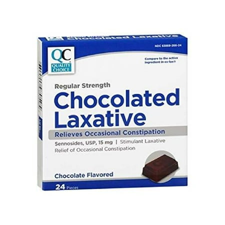 QC LAXATIVE CHEW CHOCOLATE 24EA