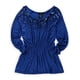 thumbnail image 1 of Blusa tipo túnica Grace Elements con lentejuelas para mujer azul pequeña, 1 of 1