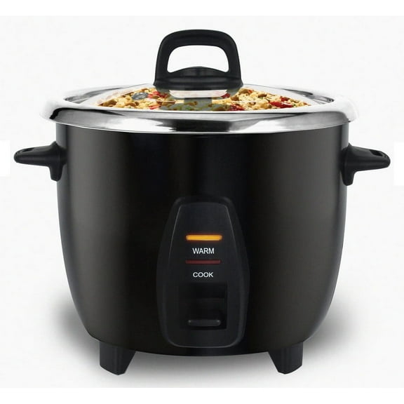 Elite Cuisine 10 Cup Rice Cooker with Stainless Steel Pot
