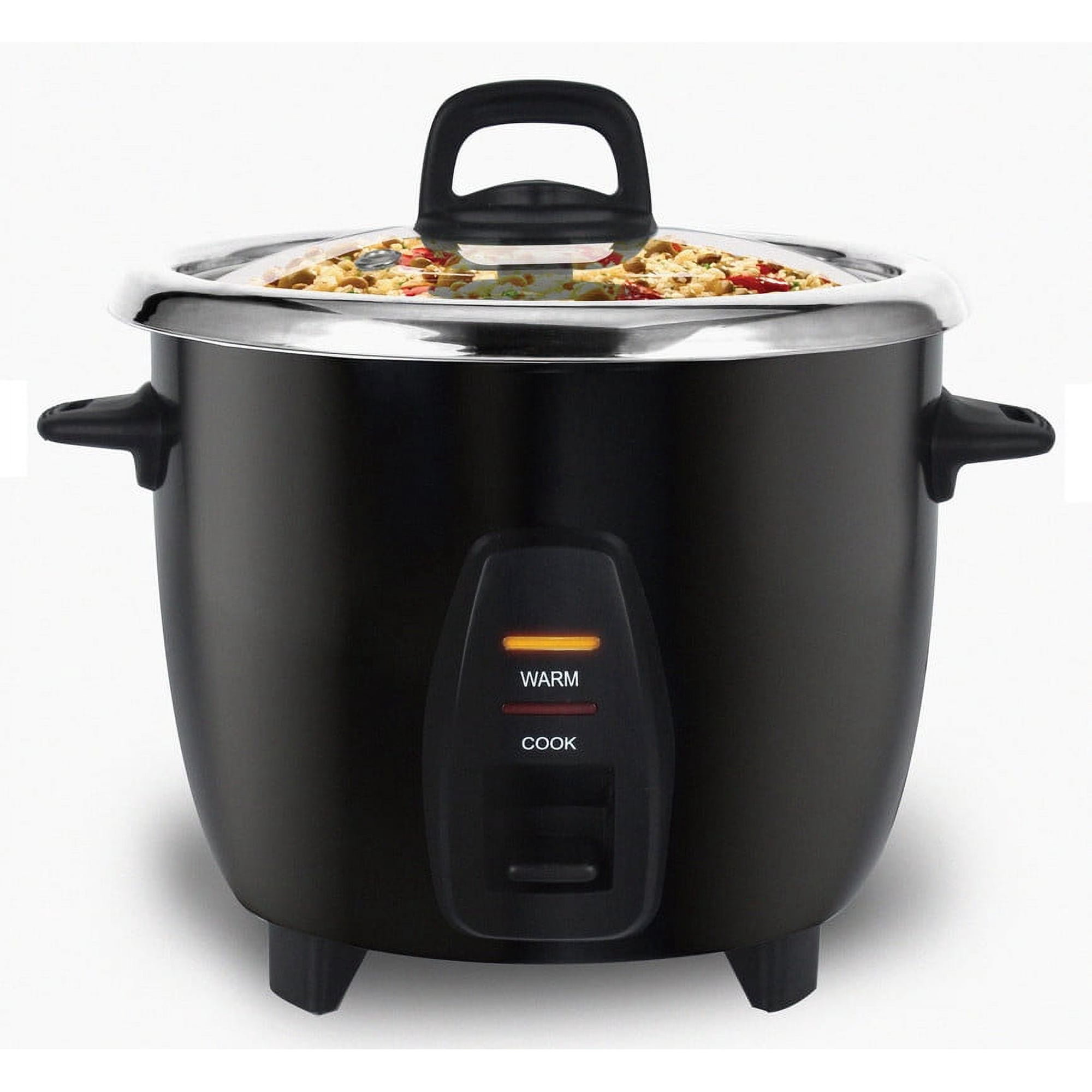 Elite Cuisine 10 Cup Rice Cooker with Stainless Steel Pot