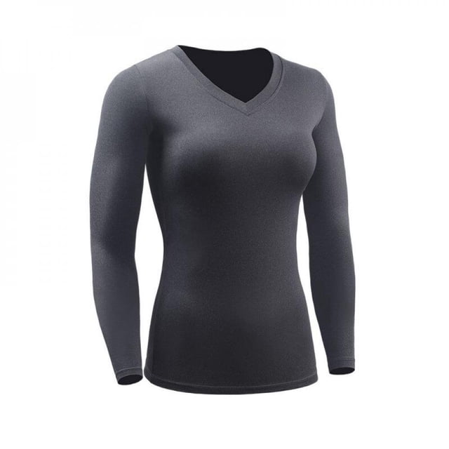 PENGXIANG - T-shirts de Compression à Manches Longues pour Femmes T-shirts de Compression à Séchage Rapide T-Shirt d'Entraînement Athlétique