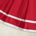 thumbnail image 5 of mgoYE Toddler Baby Girl Outfit Baby Girl Clothes 3 Months Shirt Tops Skirt Set Cheer Uniform Outfit Halloween Cheerleading Clothes|Red 2-3 Years, 5 of 7