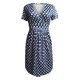 thumbnail image 4 of Vestidos de Lino Para Mujer, Falda Informal Para Mujer, Nuevo Vestido de Comercio Exterior Para Mujer, Cuello En V, Manga Corta, Estampado, Bolsillo, Largo Medio, 4 of 4