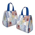 thumbnail image 2 of Pioneer Flower Floral Print Pattern Insulated Lunch Bag for Women & Adults,Large Portable Soft Cooler Lunch Bag,Thermal Food Storage Tote with Pearl Cotton,8.66L,8.75x5.75x9.5 Inch, 2 of 6