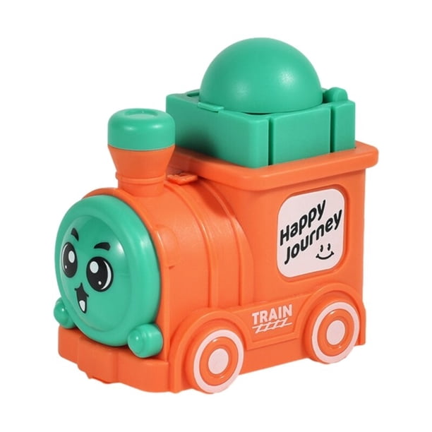 Juguete de tren para niños, juguete de locomotora Press and Go, Mini coche deslizante, coche de fricción antichoque, juguete de