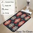 thumbnail image 6 of CURLYOOT Snowflake Door Mat 24" x 36" Absorbent Front Doormat Entrance Mat Non-Slip Washable Welcome Mats Buffalo Plaid Floor Mats for Entryway Indoor Outdoor, 6 of 8