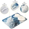 thumbnail image 4 of FREEAMG Wolf Cloud Sky White Dish Drying Mat for Kitchen Counter, Ultra Absorbent Reversible Microfiber Dishes Drying Rack Pad Heat-resistant Mats 18x24in, 4 of 7
