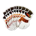 thumbnail image 3 of perfeclan 5x10 Pieces Cup Card Name Card Insert Card for Desktop decor Events Party Snowman 5 Pcs, 3 of 8