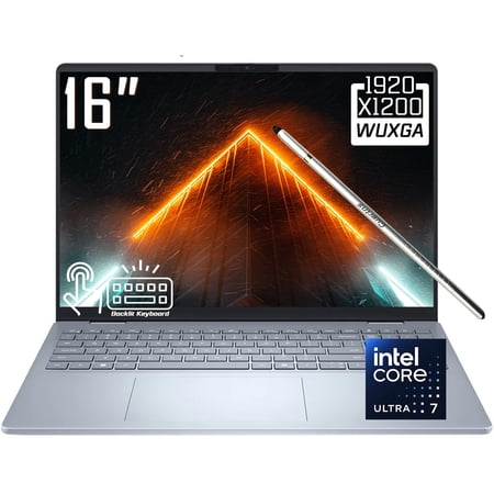 Dell 16 Plus Copilot+ PC AI Laptop, 16" FHD+ 1920 x 1200 IPS LCD Touchscreen, Intel Core Ultra 7 258V, 1080P Webcam, Backlit KB, Stylus Pen, Win11 Home (32GB DDR5 RAM / 1TB SSD)