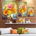 thumbnail image 3 of Gerbera Blanche Rose Rouge et Tulipes - Impression sur Toile Florale, 3 of 4