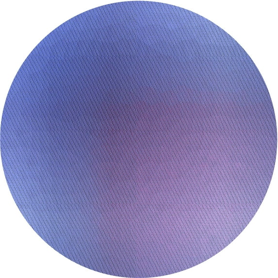 Ahgly Company Machine Washable Indoor Round Transitional Sky Blue Area Rugs, 4' Round