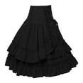 thumbnail image 3 of Halloween Gothic Pleated Skirt for Women A-Line Mini Skirt Witch Party Outfit Punk Rock Style, 3 of 7