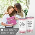 thumbnail image 2 of Sister In Law Gifts, Mothers Day Gifts for Sister In Law, Best Gifts for Sister in Law, Sister In Law Birthday Gifts, Sister In Law Wedding Gift 20oz Coffee Tumbler, 2 of 6