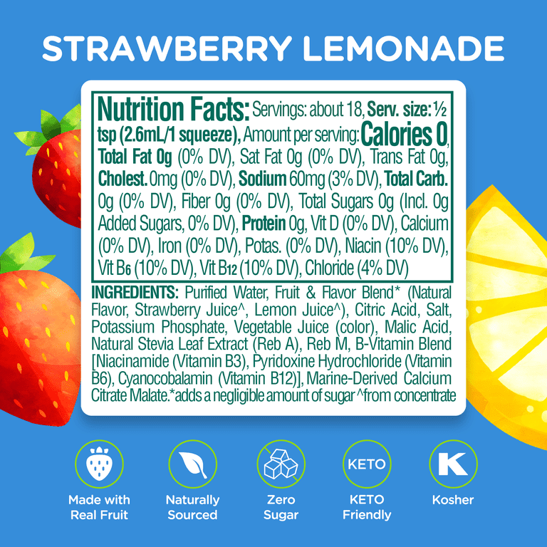 Stur Strawberry Lemonade Electrolyte Drink Mix, 1.62 fl oz, 3 Pack photo 7