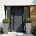 thumbnail image 4 of MAYEERTY 28*15*15" Gray Modern Metal Cone Planter with Inner Shelf for Outdoor Gardening, Patio & Balcony, 4 of 9