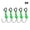 9#, variant on 5PCS Luminous Live Shrimp Hooks, Saltwater Fishing Hooks, High Carbon Steel Fishing Hooks, Carbon Steel Barbed Corrosion Resistant for Big Game Fish - Shape C