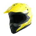 thumbnail image 2 of 1Storm Motocross Adult Helmet Downhill Mountain Bike Helmet BMX MX ATV Dirt Bike Storm Style HF803; Storm Yellow, 2 of 6