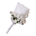 thumbnail image 1 of Qarigey Ramilletes de ojales no tóxicos, inodoros y respetuosos con la piel, broches, flores, flor en el ojal, blanco Type3 NO3, 1 of 6