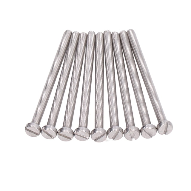 50 Pcs Vis à Fente pour Tête de Fromage en Acier Inoxydable pour Machines M3