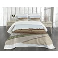 thumbnail image 3 of Ambesonne London Quilted Bedspread Set 3 Pcs, Historic England Building, King Size, Multicolor, 3 of 5