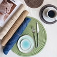 thumbnail image 6 of Round Placemats Set of 10, 12-in Washable Woven Placemats for Kitchen Dining Table, Table Placemats, 6 of 8