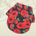 thumbnail image 5 of Sunflower Printing Dog Costume Cute Adorable, Breathable High Elasticity - Dress-up Air Permeable - Pet Dog Short Sleeve Shirt Outfit for Outdoor, 5 of 8