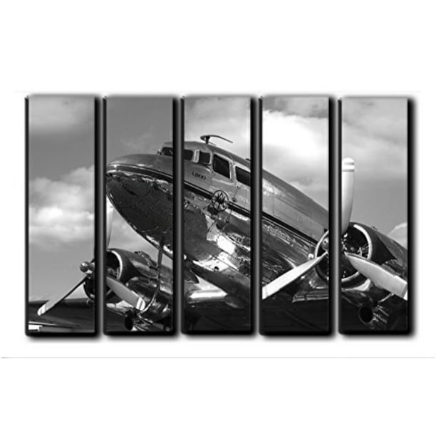 Big Set Airplane Canvas Wall Art Aircraft Canvas Wall Art Vintage Plane Wall Art Engine Propeller Wall Canvas Art Wall Home Decoration On Canvas Aviation Wall Art Print Poster Picture 55x35
